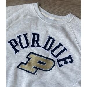 Purdue University Boilermakers Sweatshirt Crewneck Medium Soft Embroidered